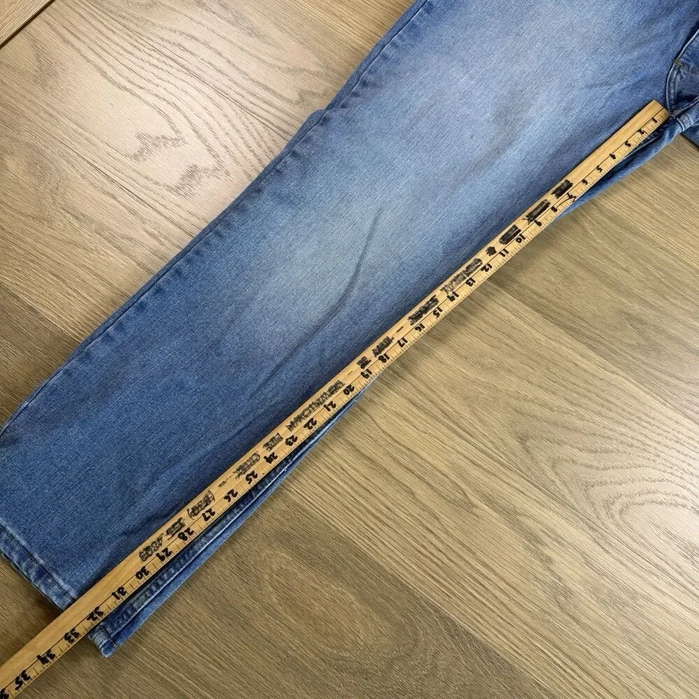 Wrangler Jeans Men 36x34 20X Style 01 Competition Relaxed Fit Flex Blue Denim